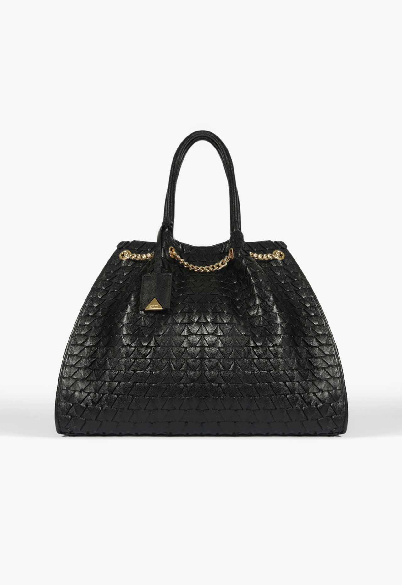 Vista 2 Bolsa Tote Rebecca Couro Preta Schutz Preto Schutz Preto