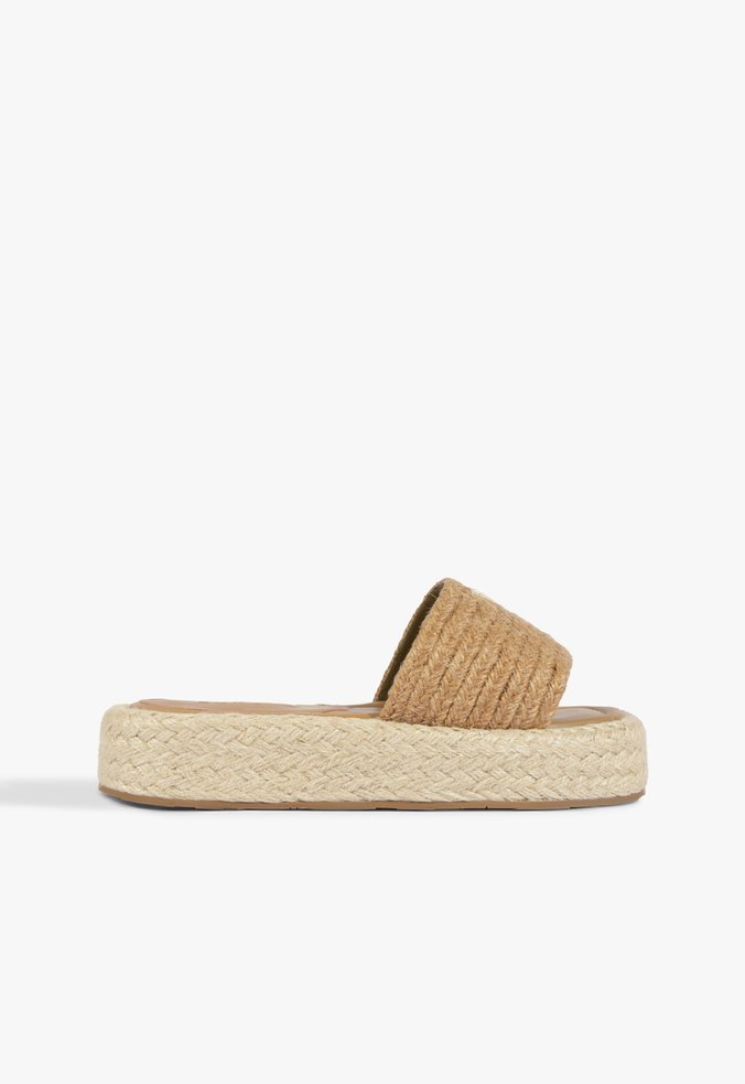 Papete Corda Flatform Marrom