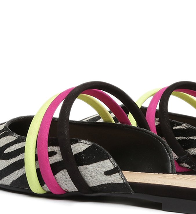 Sapato Mule Rasteira Zebra Sapato Mule Rasteira Zebra