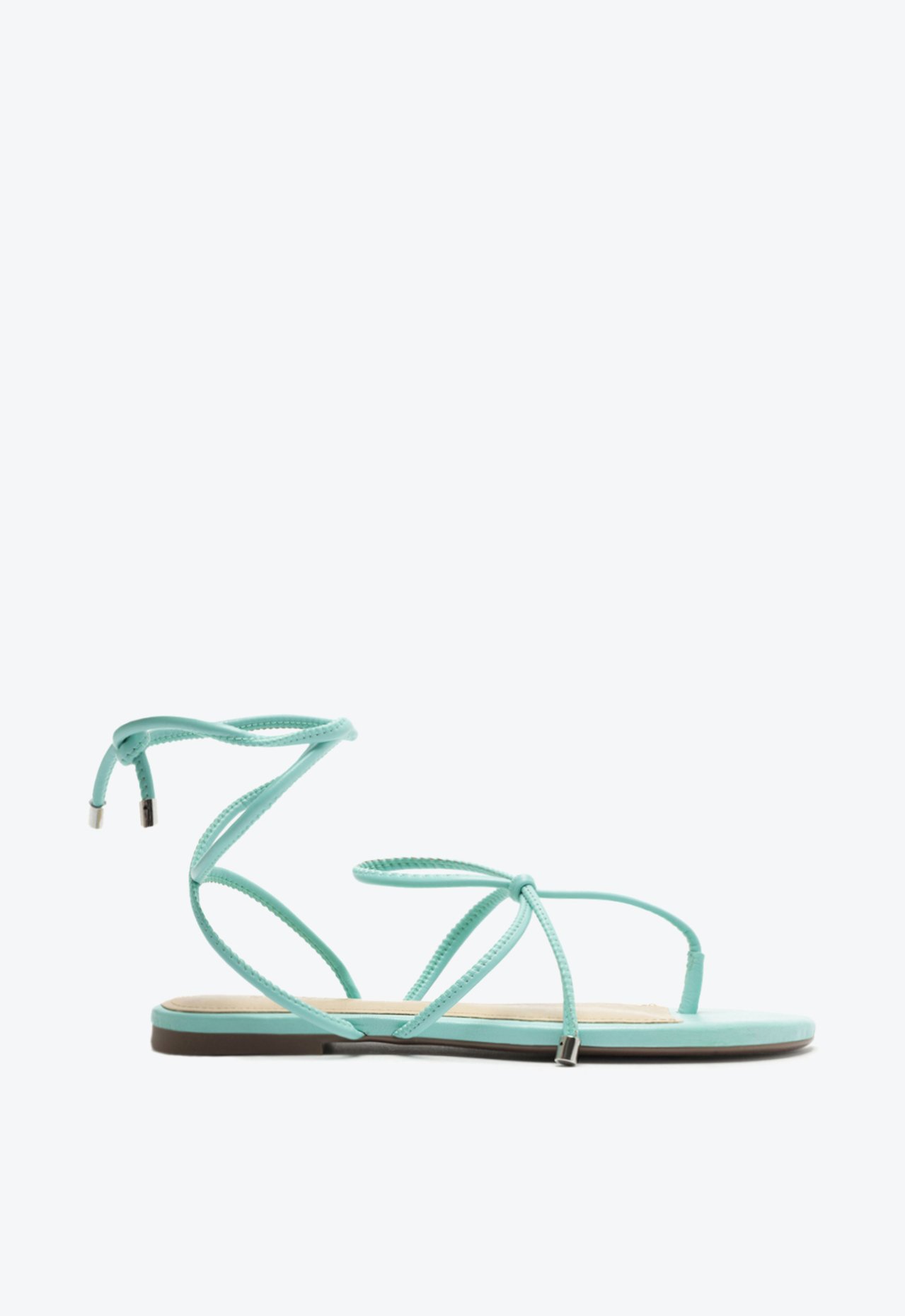 Sandália Rasteira Leslie Azul Claro | Schutz