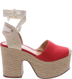 Espadrille Meia Pata S-Natural Red