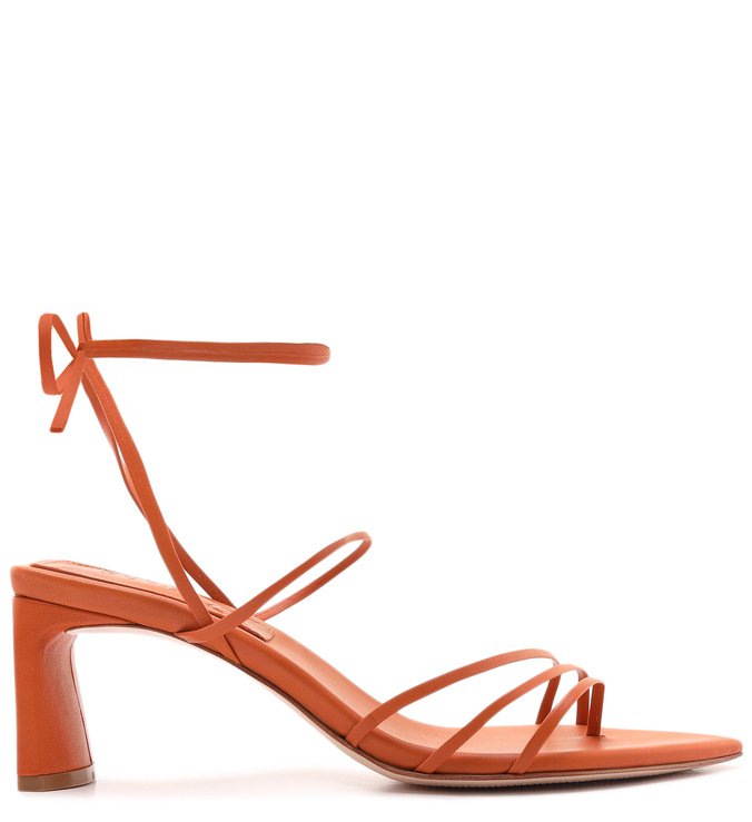 Sandália Strings Lace-Up Ocre