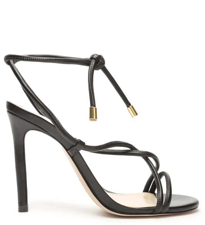Vista 3 Sandália Salto Strings Twist Black Schutz Preto Schutz Preto