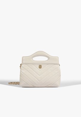 Bolsa Tiracolo Elyse Pequena Couro Branca
