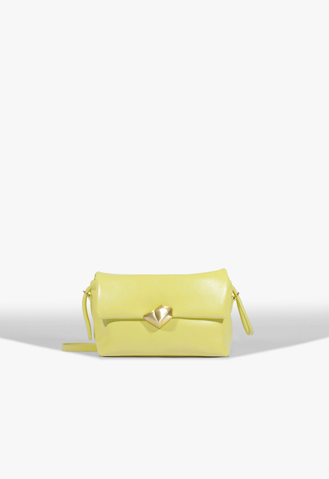 Bolsa Tiracolo Bubble Couro Amarela | Schutz