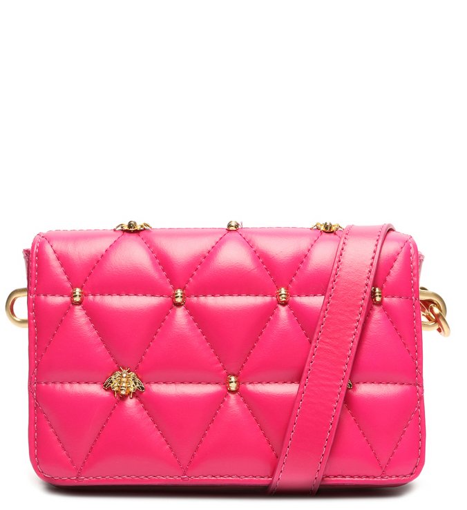 Bolsa Tiracolo Pequena Aria Matelassê Pink