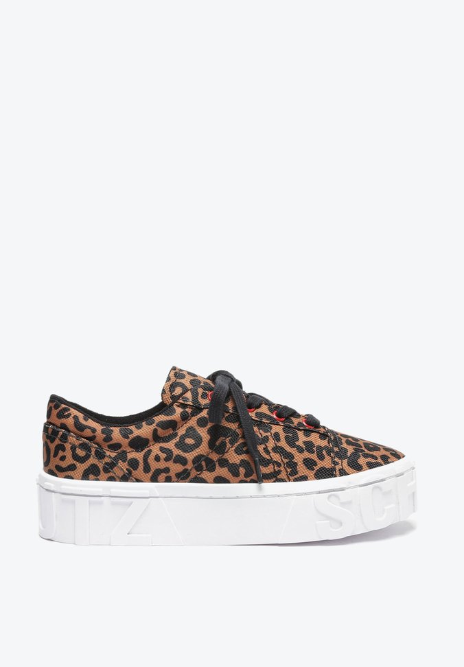 Tênis Mauli com Salto Animal Print