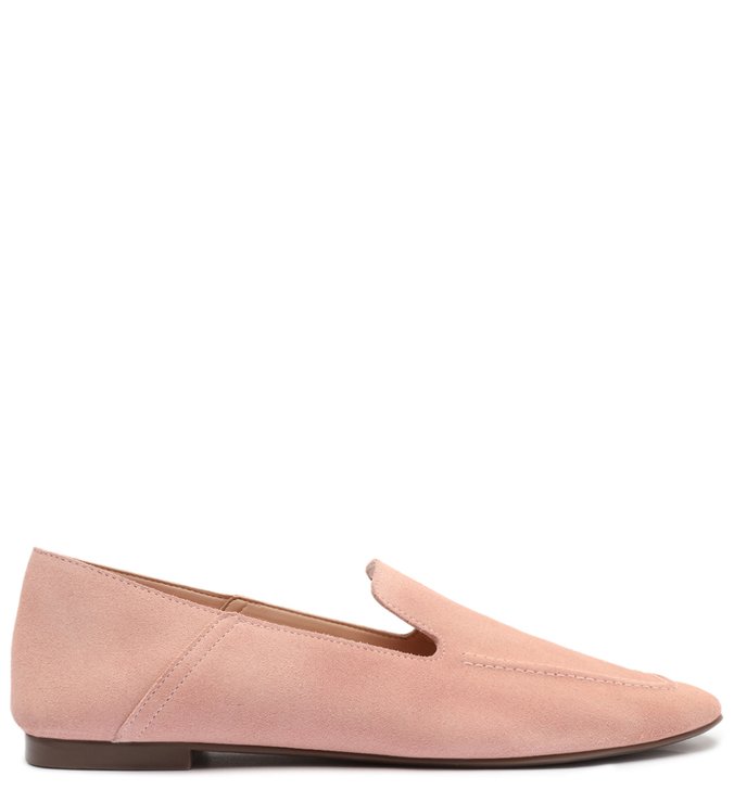 Sapato Mocassim Suede Rosa Claro | Schutz