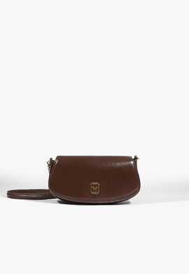 Bolsa Tiracolo Pequena Couro Marrom