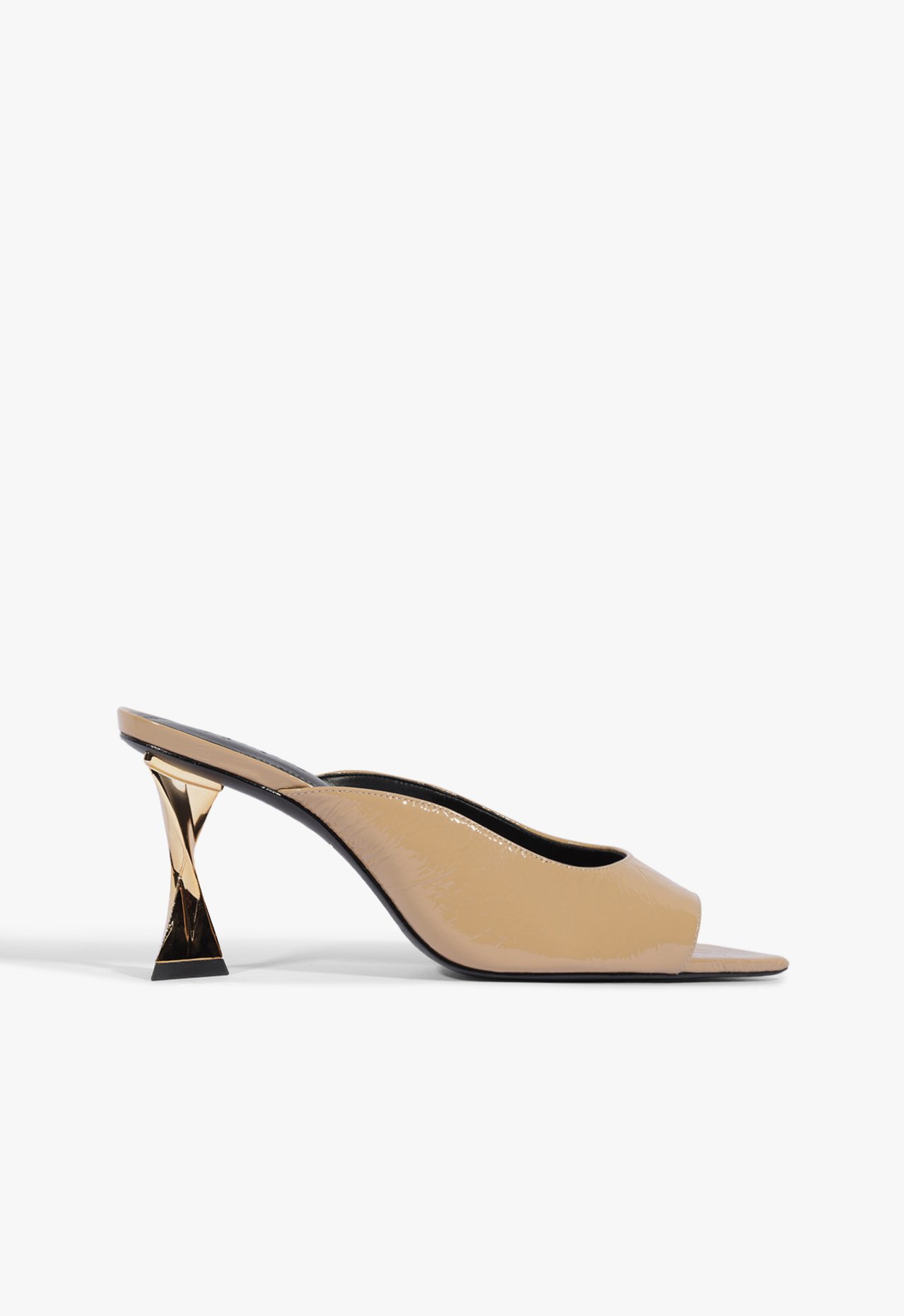 Mule Fierce Couro Bege | Schutz