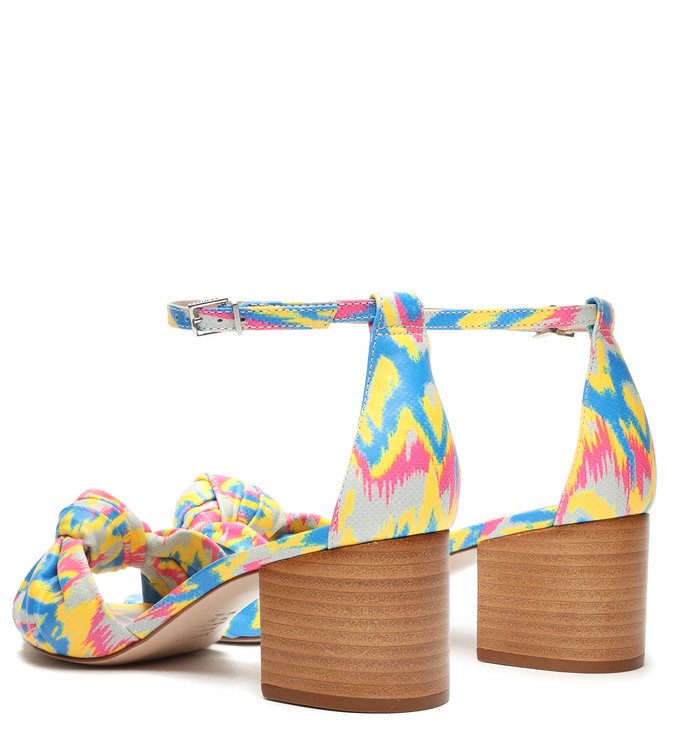 Sandália Block Heel Tropical Blue Sandália Block Heel Tropical Blue