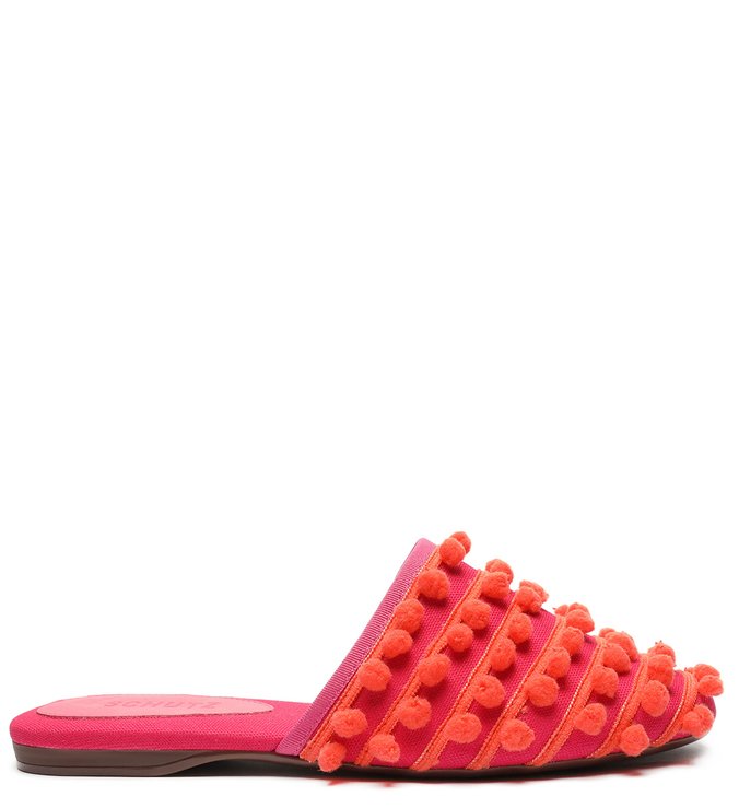 Flat Mule Fun Pink Flat Mule Fun Pink