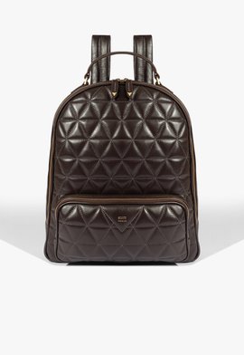 Mochila 944 Couro Matelassê Marrom