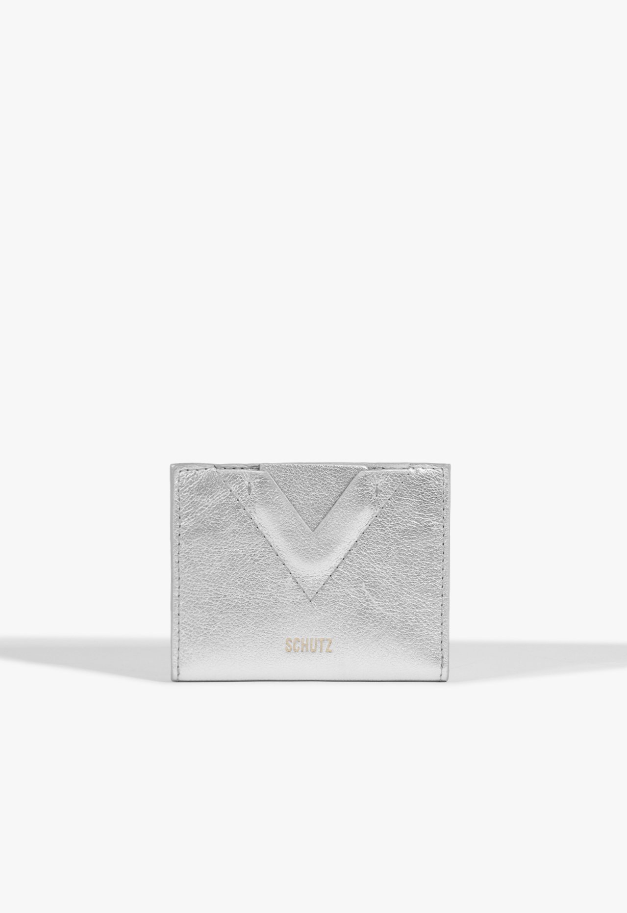 Porta Cartões Ellie Couro Prata | Schutz