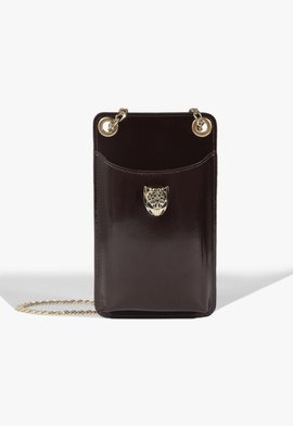 Bolsa Tiracolo Leoness Pequena Couro Marrom