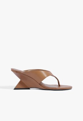 Sandália Mule Betsy Couro Marrom