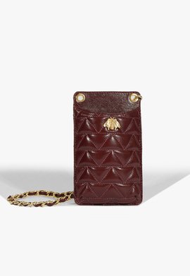 Porta Celular Believe Couro Vinho