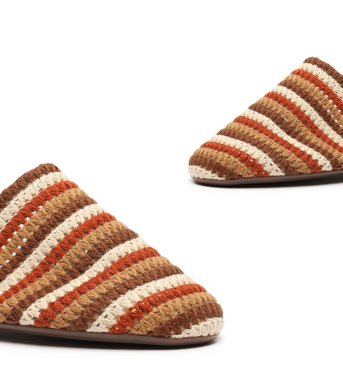 Flat Mule Bohemian Pop Multicolor Neutral Flat Mule Bohemian Pop Multicolor Neutral