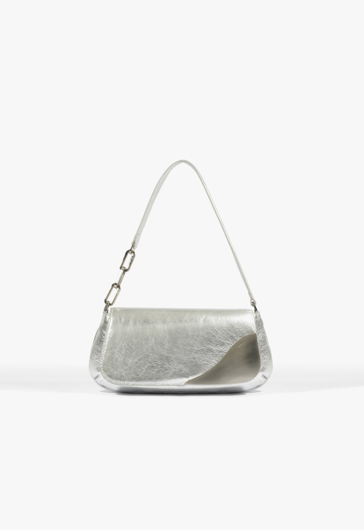 Bolsa Média Kloss Couro Prata | Schutz