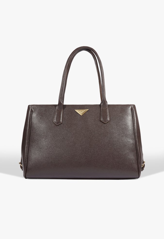 Bolsa Shopping Celline Couro Marrom