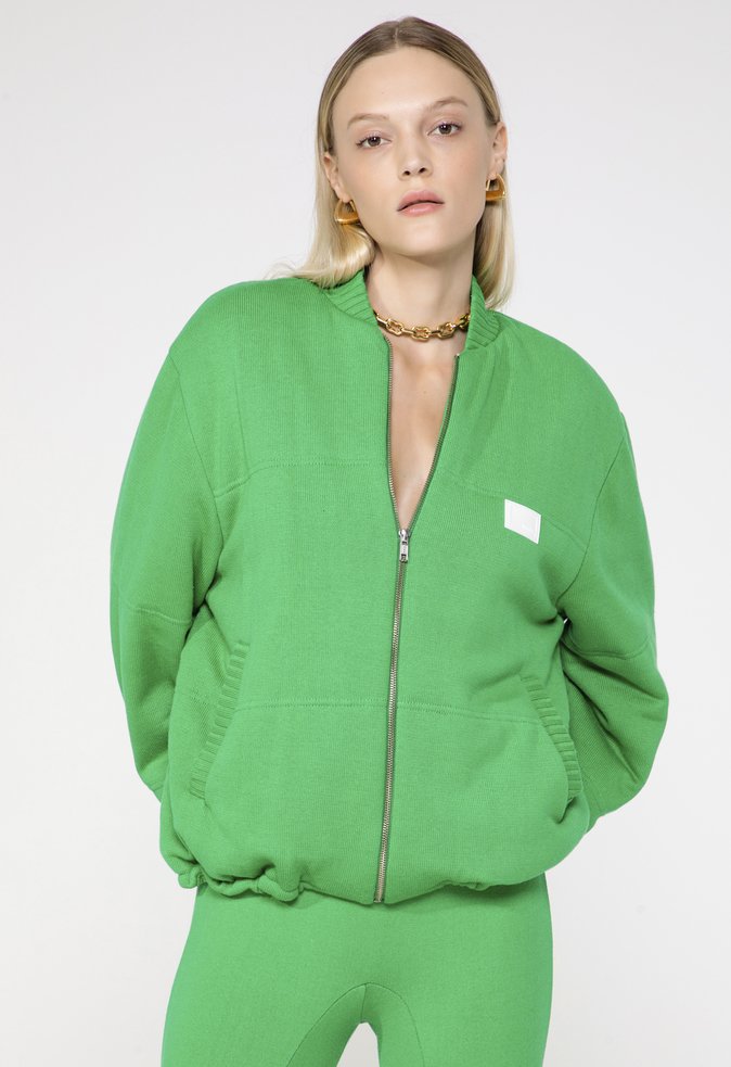 Jaqueta Puffer Tricô Kira Verde