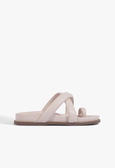 Sandália Salto Bloco Alto Corda Estampada Vermelha | Schutz