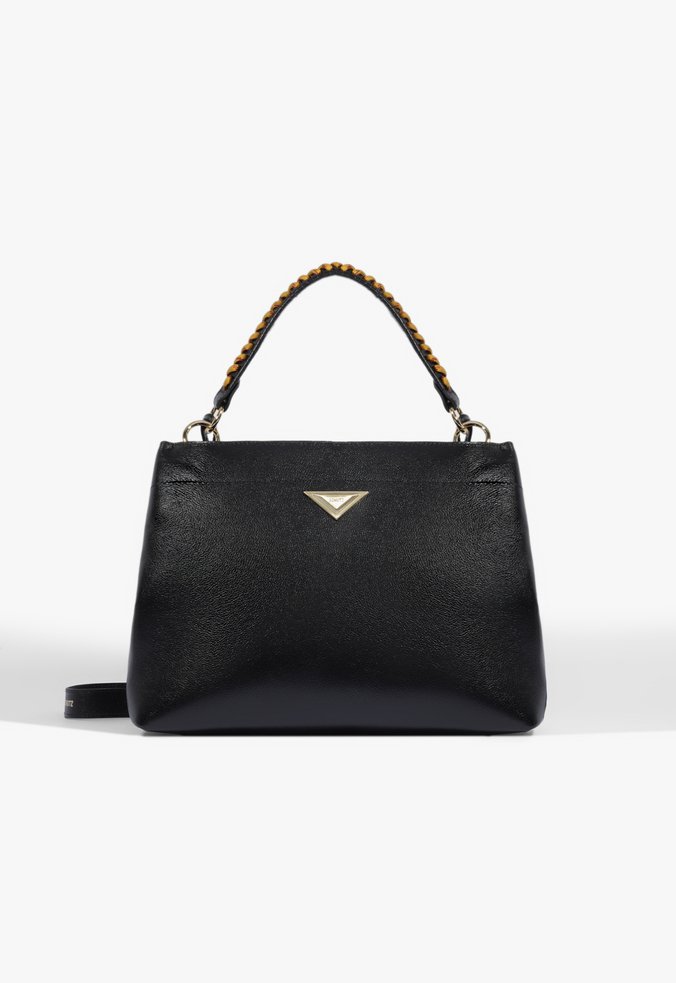 Bolsa Tote Tiracolo London Couro Preta