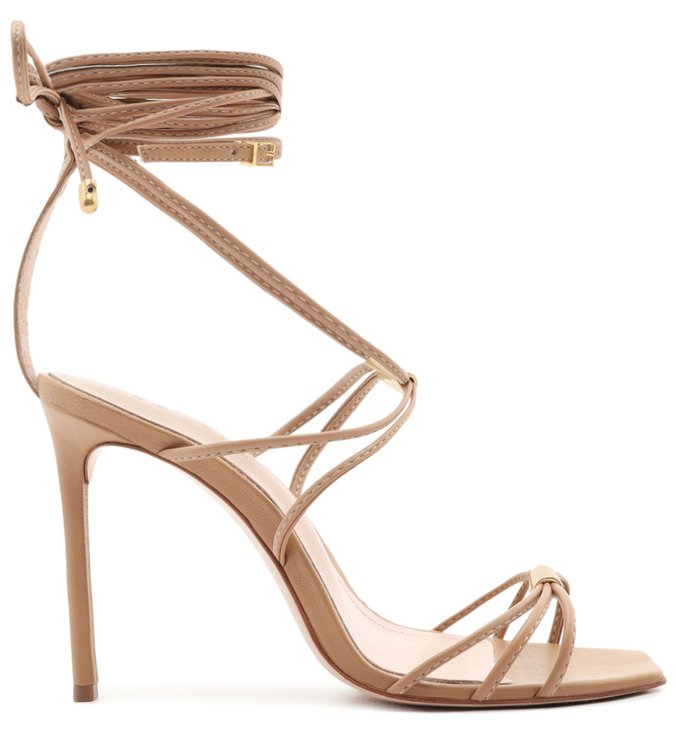 Sandália Strings Lace-up Gold Honey