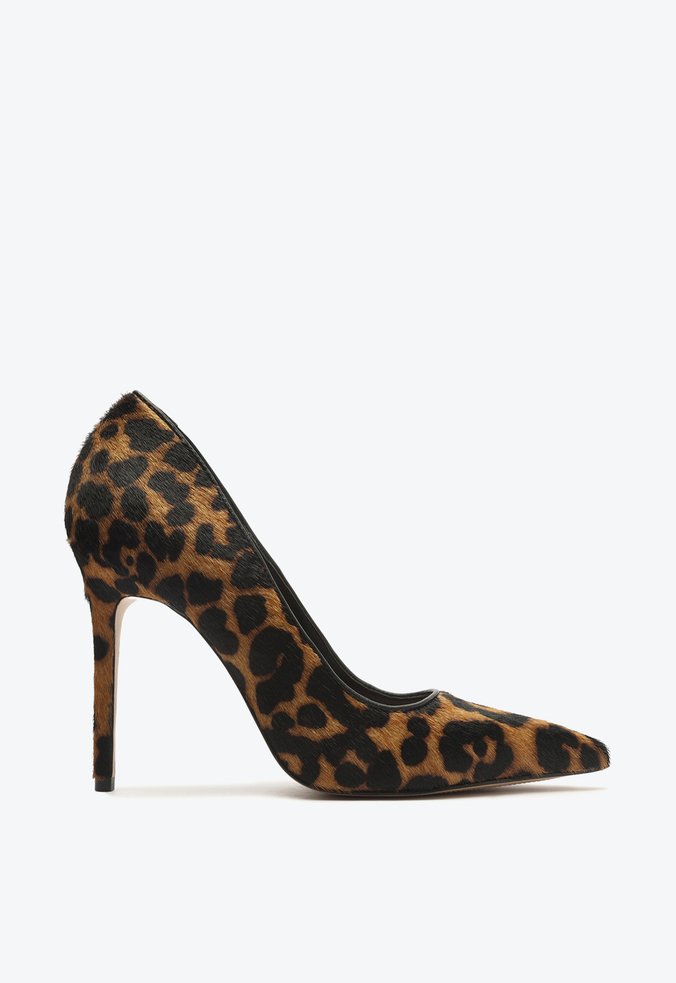 Sapato Scarpin Salto Fino Alto Animal Print
