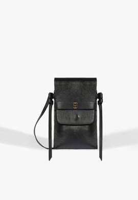 Porta Celular Natalia Couro Preto