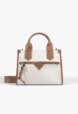 Bolsa Tote Branca e Marrom