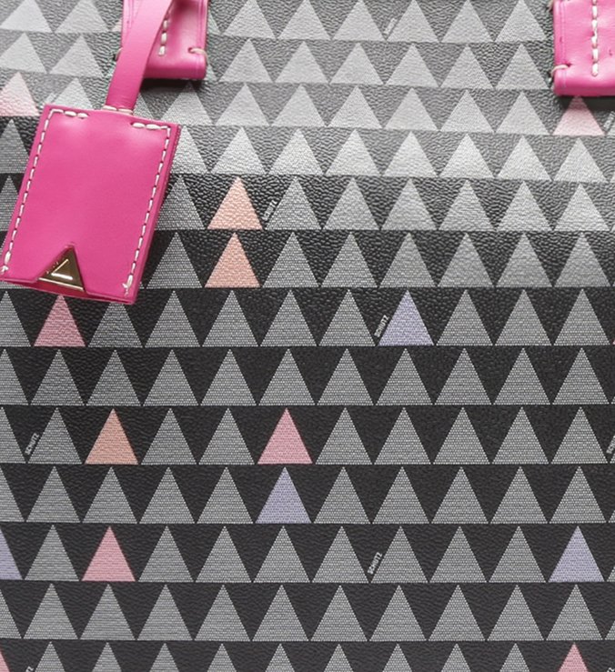 Shopping Bag Nina Triangle Pink Shopping Bag Nina Triangle Pink