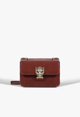 Bolsa Tiracolo Leoness Pequena Couro Vermelha