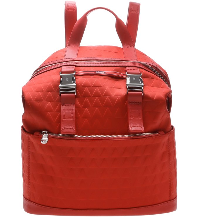 Mochila Nylon Triangle Red Mochila Nylon Triangle Red
