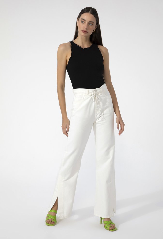 Calça Wide Leg Domenica Branca