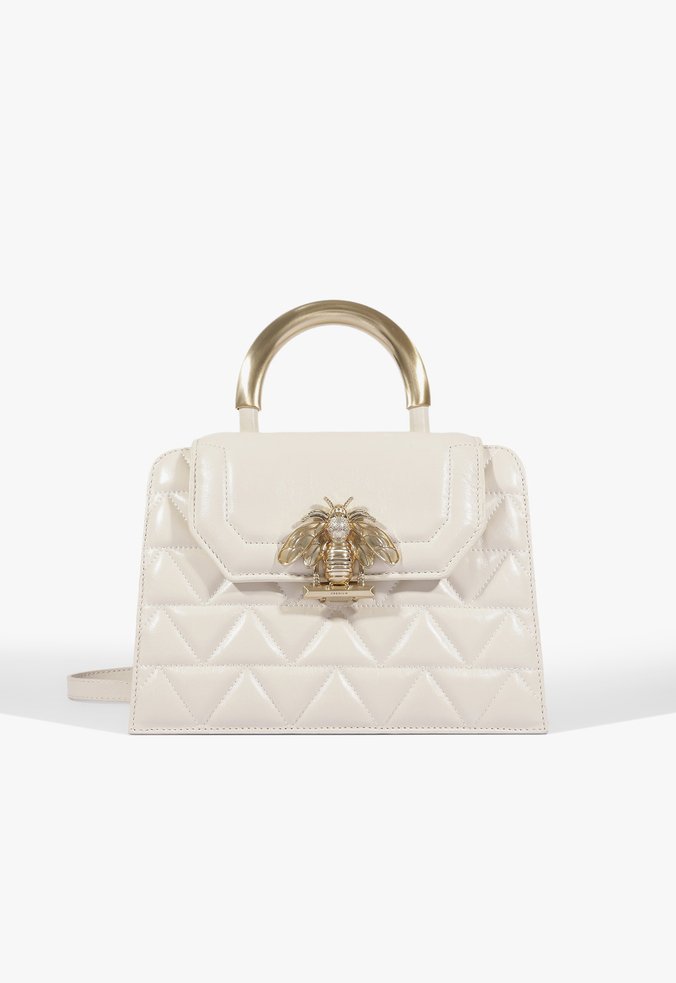 Bolsa Satchel New Believe Média Couro Branca