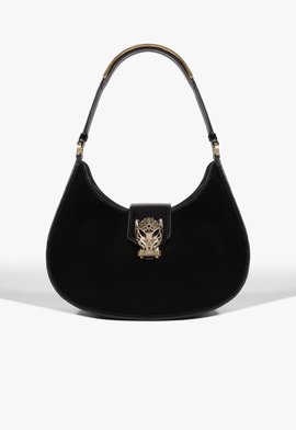 Bolsa Tiracolo Leoness Grande Couro Preta