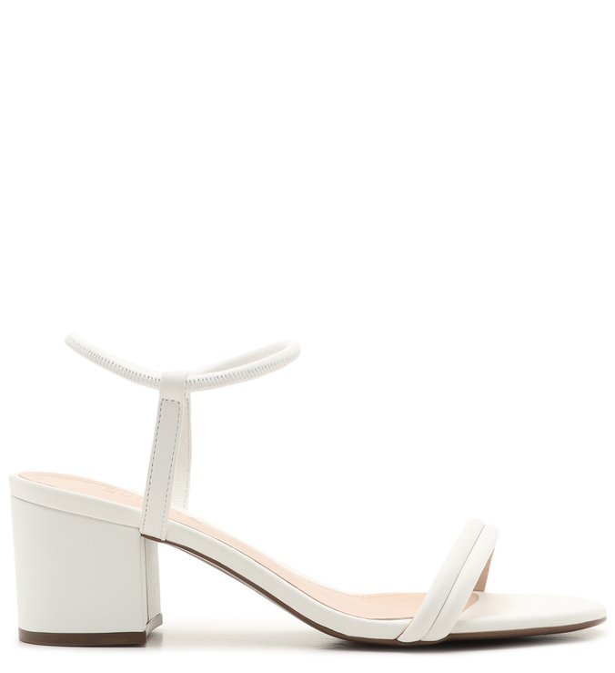 Sandália Block Heel Strings White Sandália Block Heel Strings White