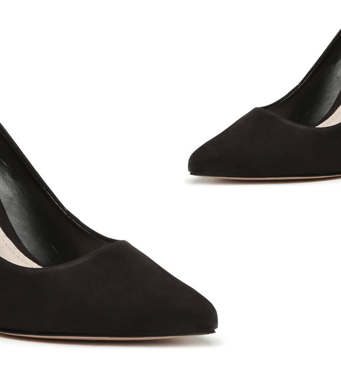 Sapato Scarpin Clássico Nobuck Preto Sapato Scarpin Clássico Nobuck Preto