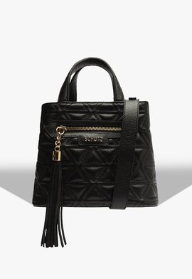 Bolsa Tote Couro Média Matelassê Preta