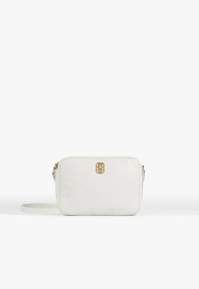 Bolsa Camera Bag Tess Couro Branca