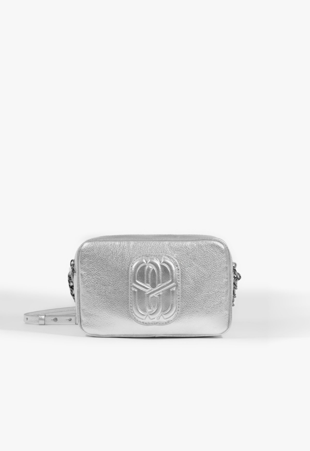 Bolsa Tiracolo Belle Couro Prata | Schutz