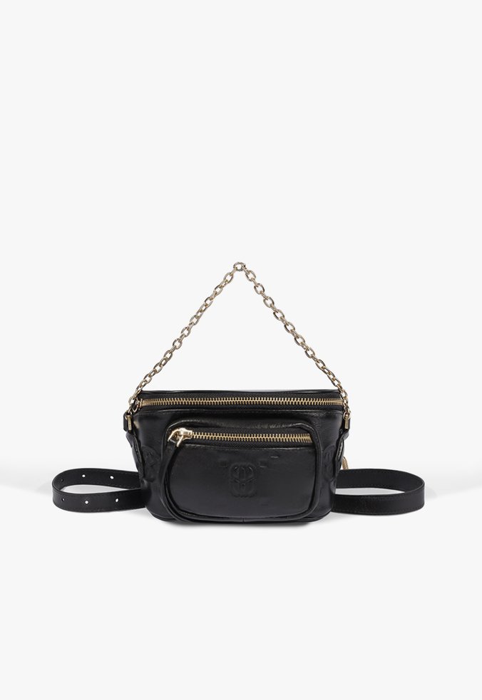 Bolsa Pochete Colette Pequena Couro Preta