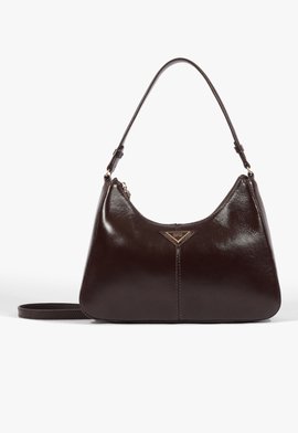 Bolsa Tiracolo Shoulder Yani Média Couro Marrom