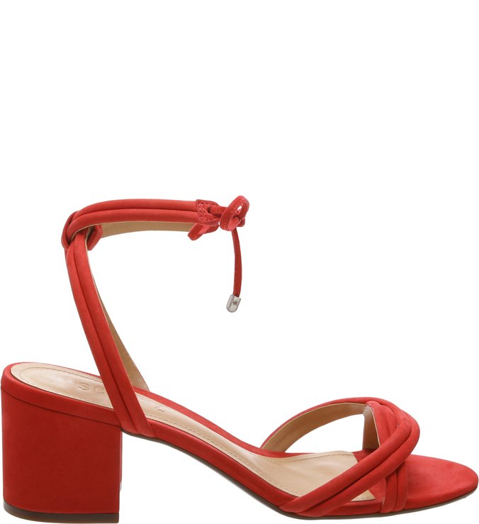 Sandália Block Heel Lace-Up Red Sandália Block Heel Lace-Up Red