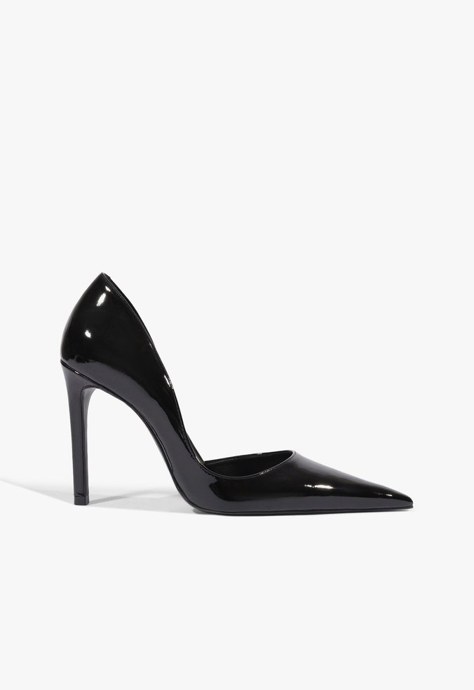 Scarpin Estelle Pump Couro Preto