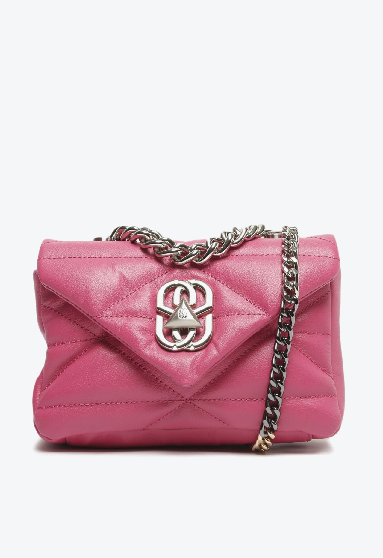 Bolsa Tiracolo Pequena Brooklyn Couro Matelassê Rosa | Schutz