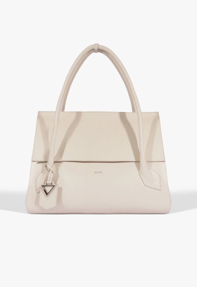 Bolsa tote triangle Couro Branca
