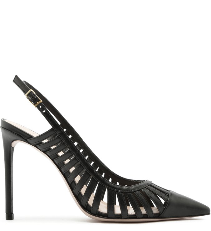 Scarpin Slingback Cut-Out Black