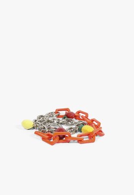 Corrente Pingentes Frutas Multicolorido Laranja